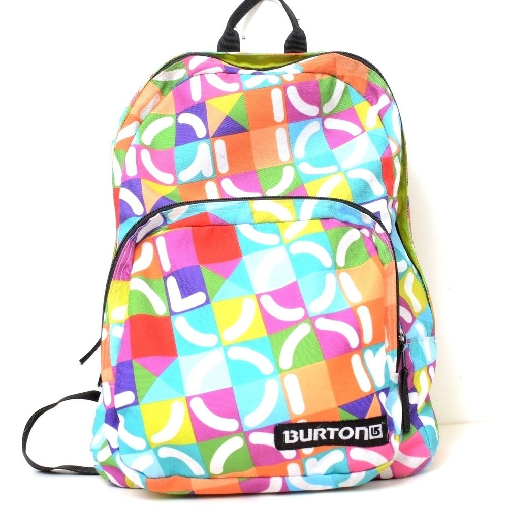 Burton Colorful Geometric Artsy Snowboard Backpack School Bag Rucksack